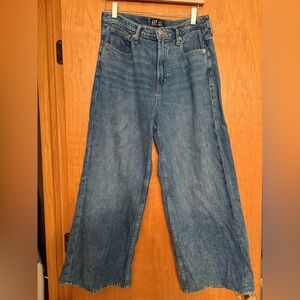 Gap high rise crop wide leg jean.